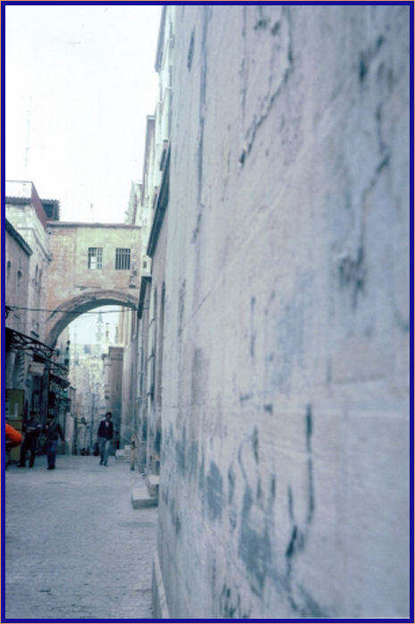  Via Dolorosa with Ecce Homo Arch overhead